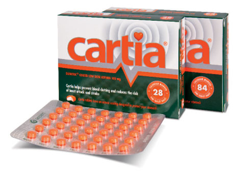 Cartia Low Dose Aspirin Package